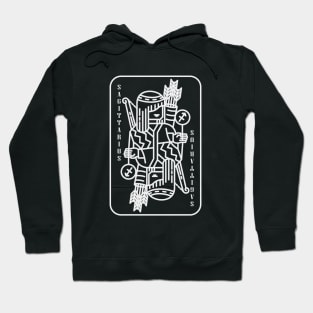 Sagittarius Zodiac horoscope line art playing card style Hoodie